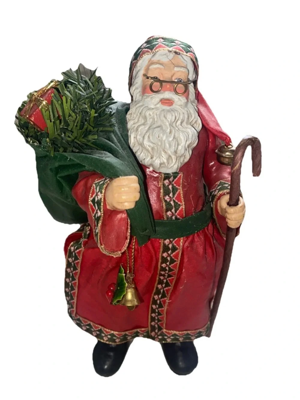 Clothtique Santa by Possible Dreams VTG 1995 Christmas Santa Nicholas‎ Ornament